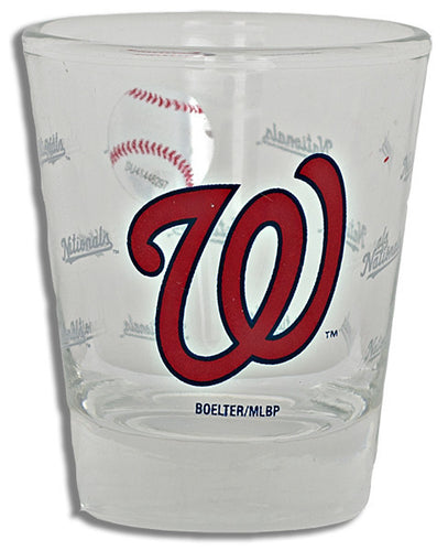 Shot Glass Satin Etch Washington Nationals