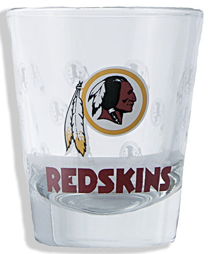 Shot Glass Satin Etch Washington Redskins