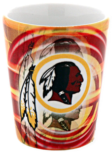 Shot Glass Sublimated Wrap Washington Redskins