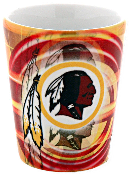 Shot Glass Sublimated Wrap Washington Redskins