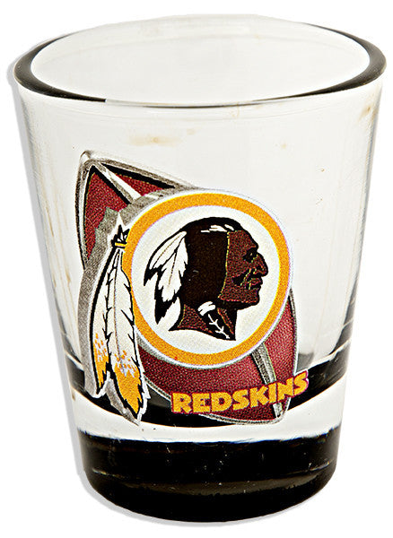 Shot Glass Black Bottom Washington Redskins
