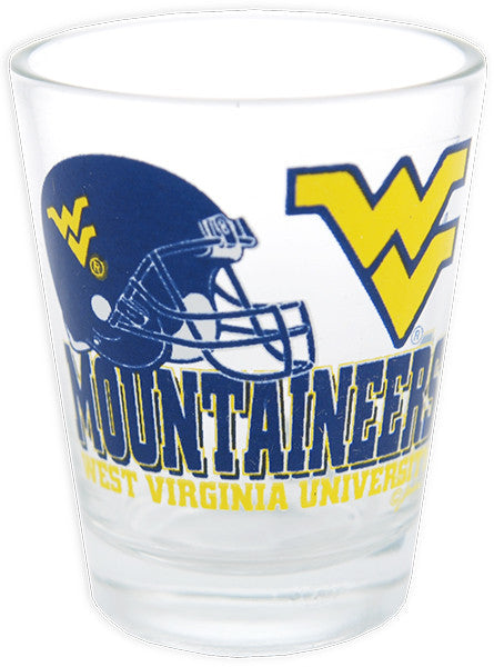 Shot Glass Helmet West Virginia University
