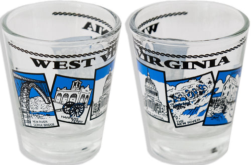 Shot Glass 5-Scenes West Virginia