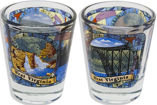 Shot Glass Mason Jar West Virginia