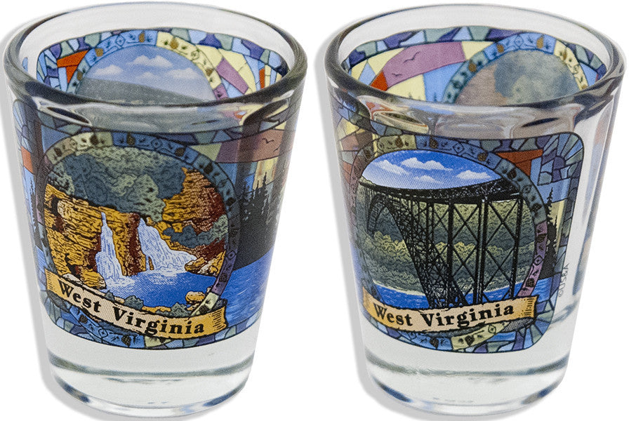 Shot Glass Mason Jar West Virginia