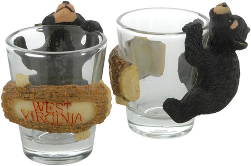 Shot Glass 3D Bear Cub West Virginia