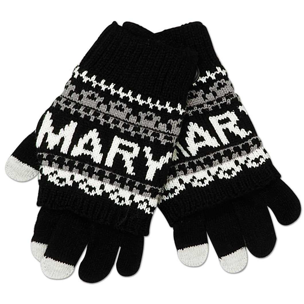 Knit Gloves - Maryland BLACK/WHITE