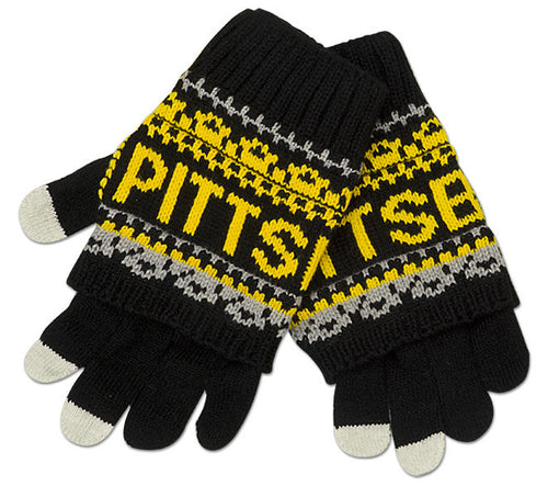 Knit Gloves - Pittsburgh BLACK/GOLD