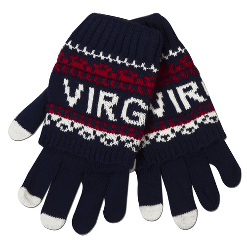 Knit Gloves - Virginia RED/WHITE/BLUE