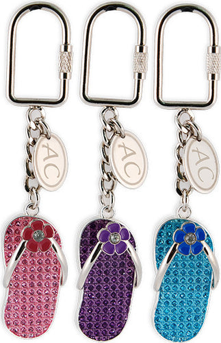 Key Ring Stained Glass Flip Flop AC