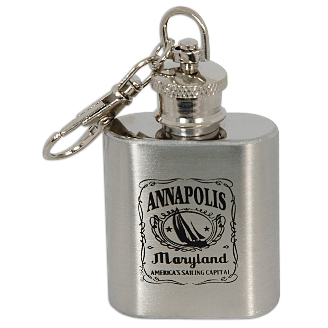 Key Ring Stainless Flask Annapolis