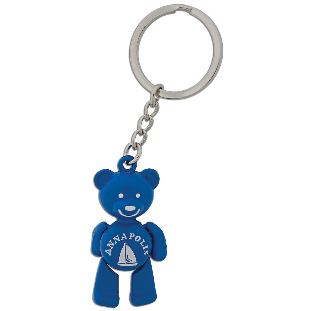 Key Ring Moving Bear Blue Annapolis