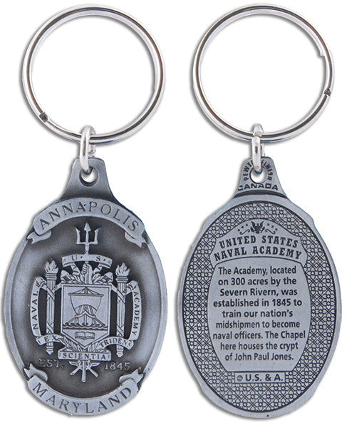 Key Ring Pewter Finish Annapolis