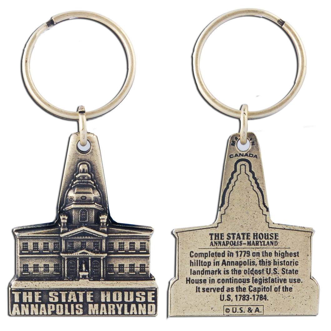 Key Ring Antique Brass Annapolis State House