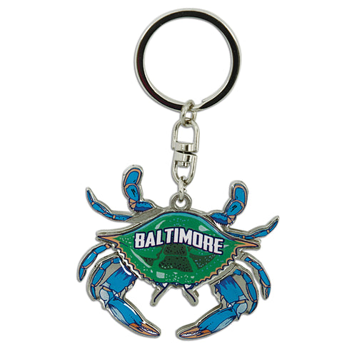 Key Ring Moving Blue Crab Baltimore