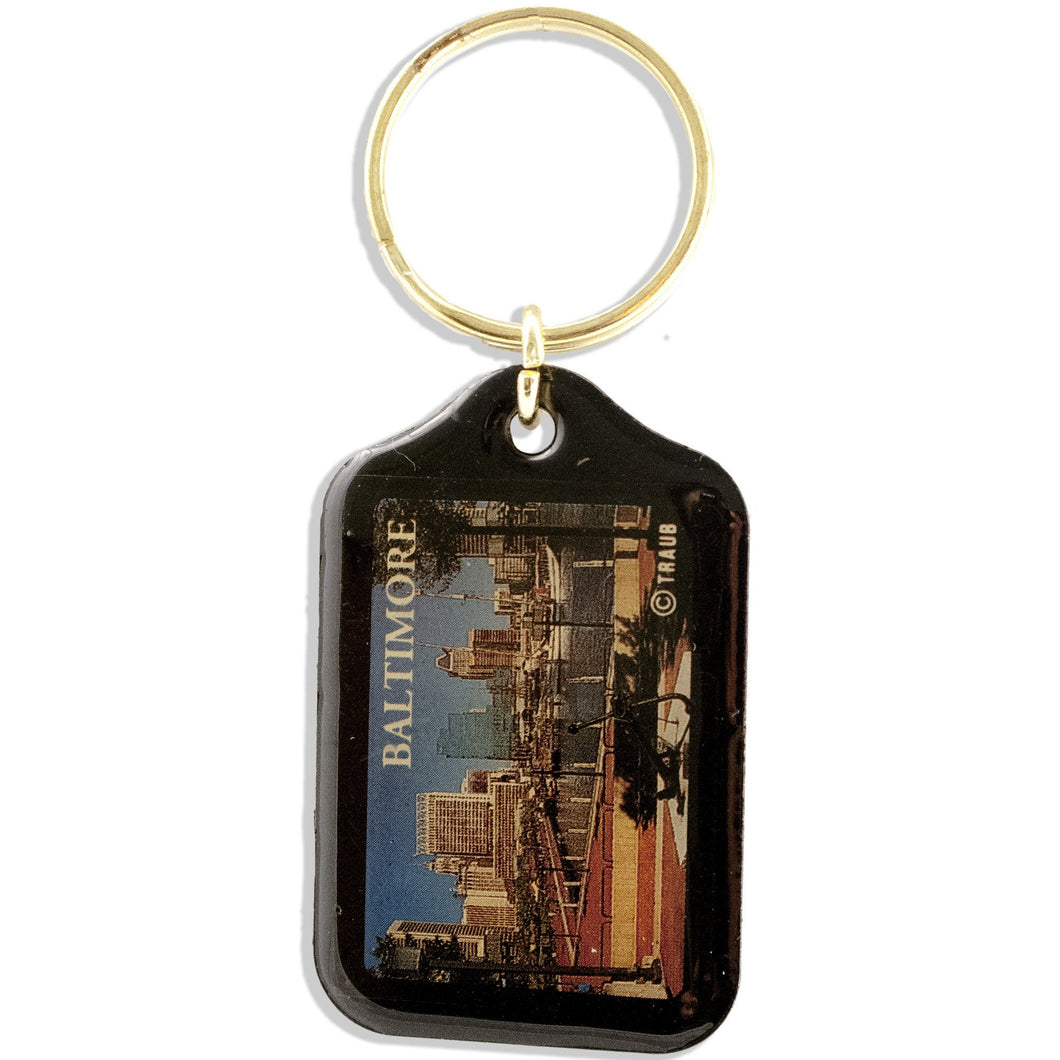 KRBM99 Key Ring Black Baltimore Inner Harbor