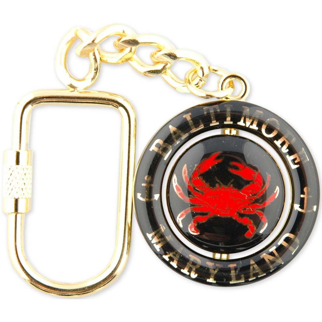 Key Ring Rotating Baltimore Crab