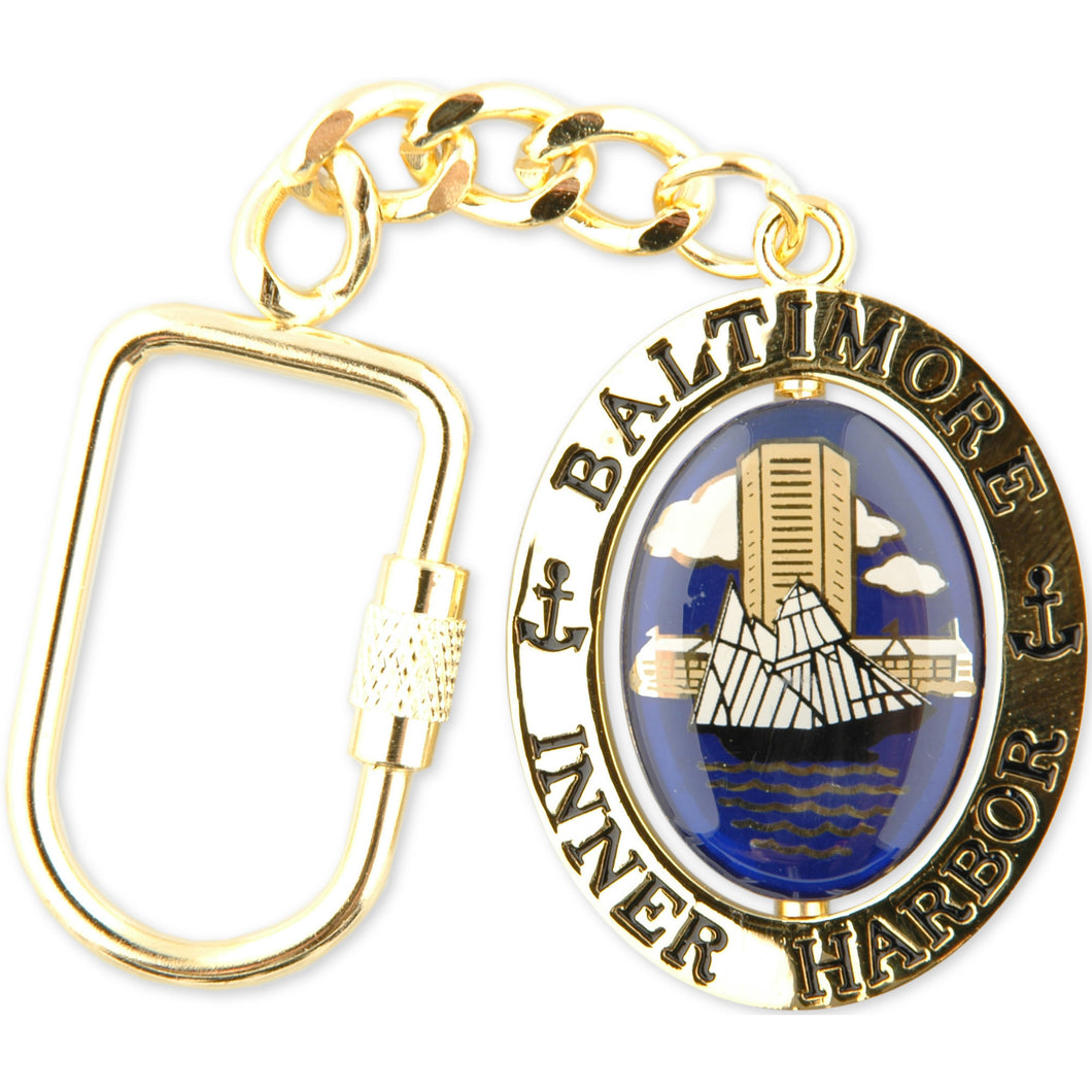 Key Ring Rotating Baltimore Harbor