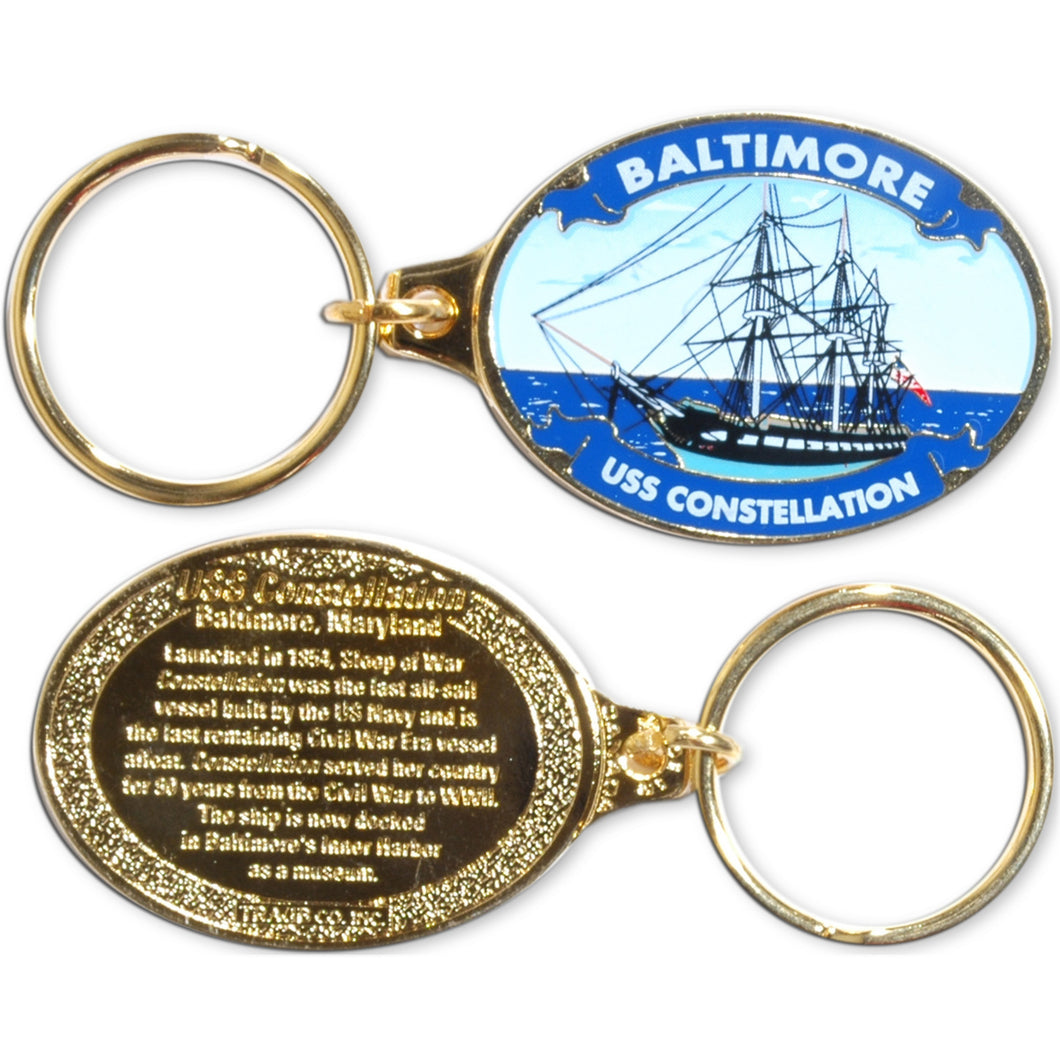 Key Ring Color-Fill USS Constellation