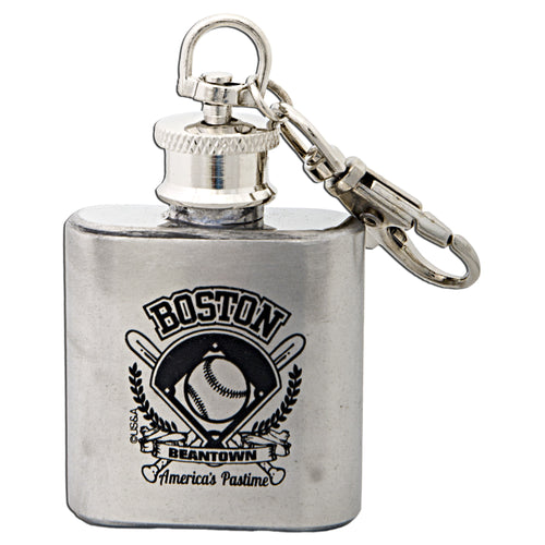 Key Ring Stainless Flask Boston Beantown