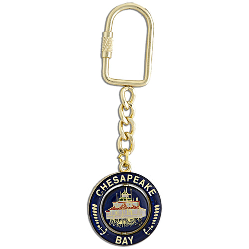 Key Ring Rotating Chesapeake Bay Lighthouse