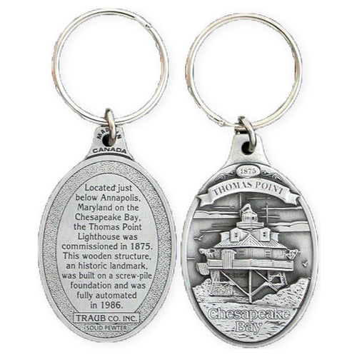Key Ring Pewter Thomas Point Light