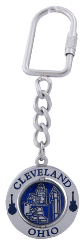 Key Ring Pewter Rotator Cleveland Logo