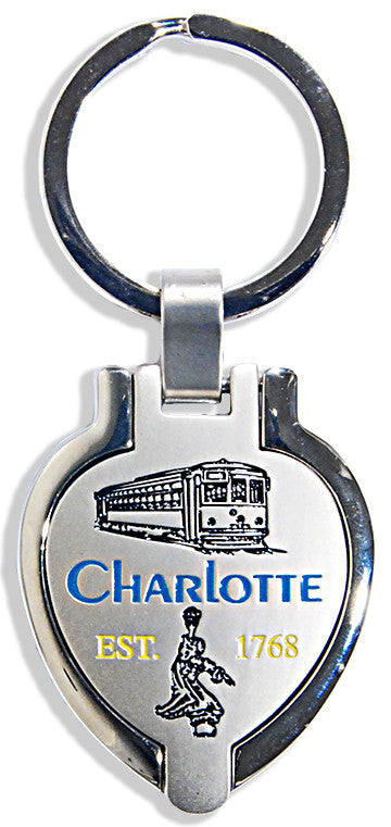 Key Ring Pewter Locket Charlotte