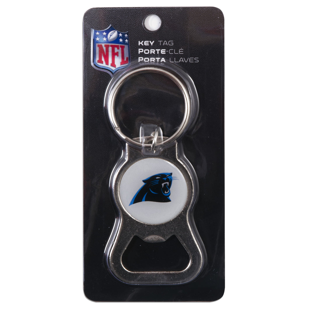 KRCQ10 Key Ring / Bottle Opener - Carolina Panthers