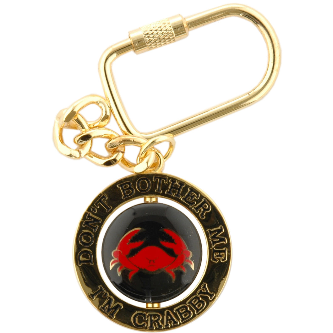 Key Ring Rotating I'm Crabby