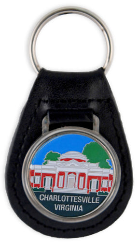 Key Ring Leather Fob Charlottesville