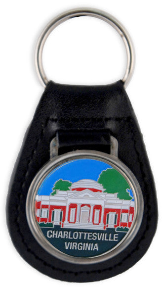 Key Ring Leather Fob Charlottesville