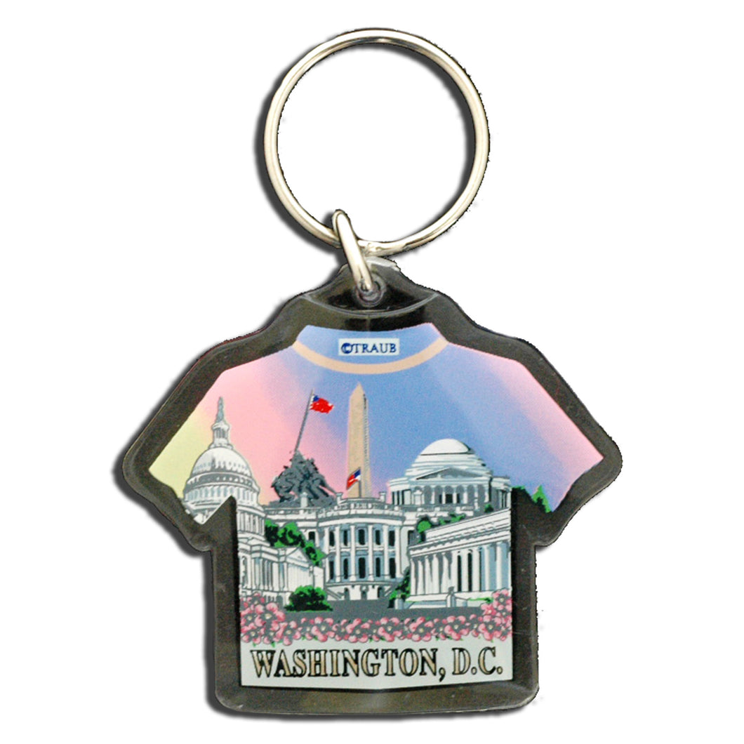 Key Ring Lucite T-Shirt Washington DC Blossoms