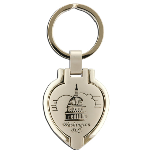 Key Ring Pewter Locket DC Capitol
