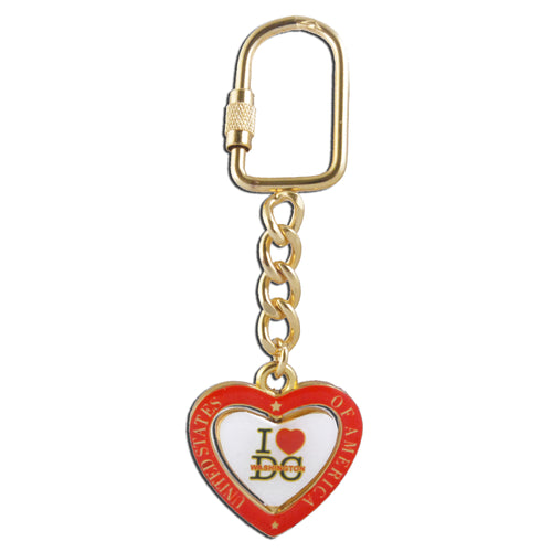 Key Ring Rotator I Heart DC