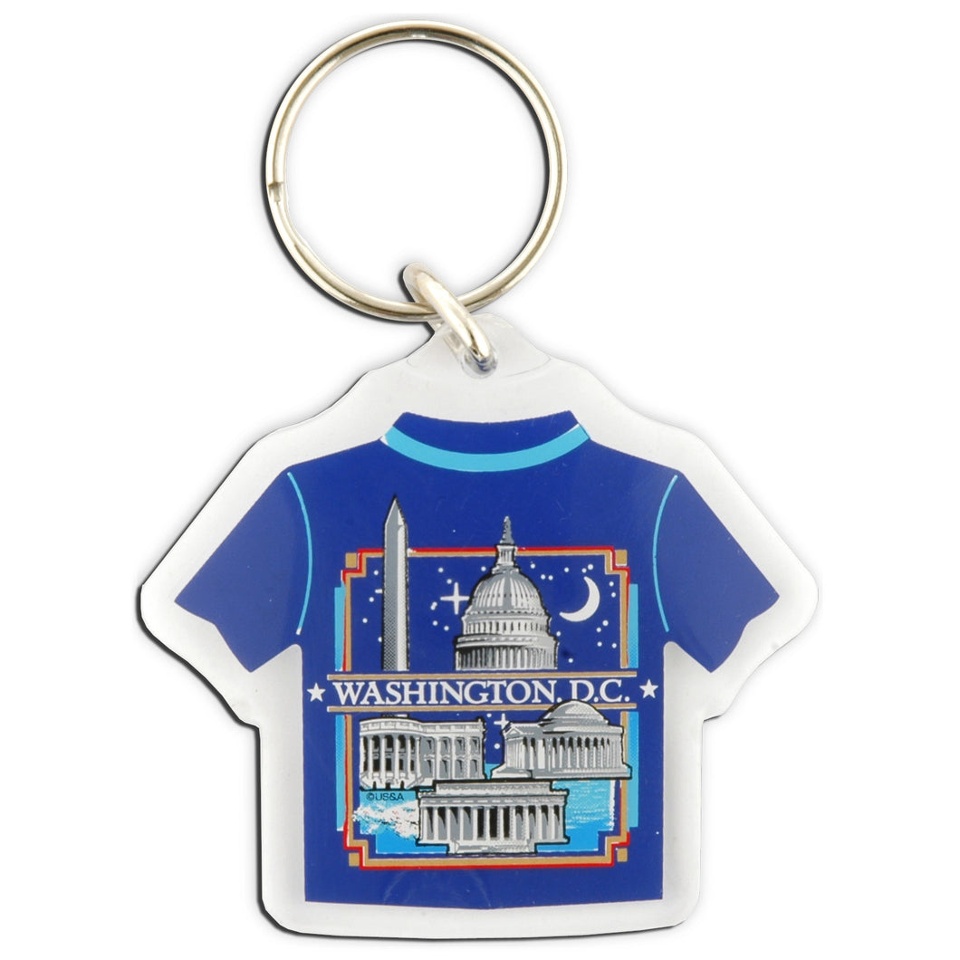 Key Ring Lucite T-Shirt Washington DC at Night
