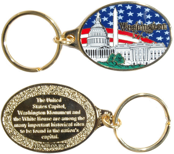 Key Ring Color-Filled DC Monuments