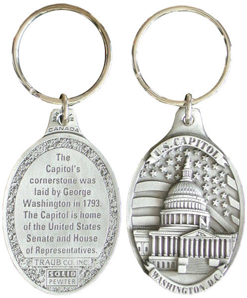 Key Ring Pewter DC Capitol