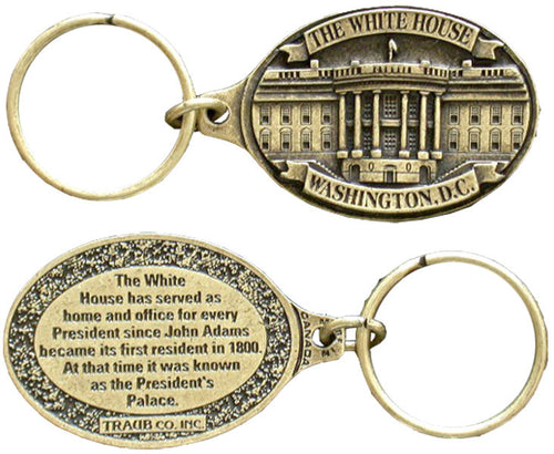 Key Ring Antique Brass DC White House