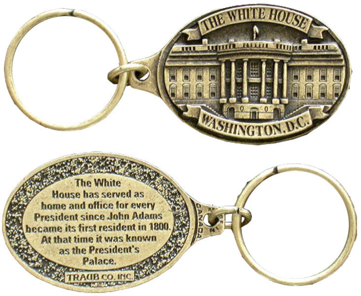 Key Ring Antique Brass DC White House