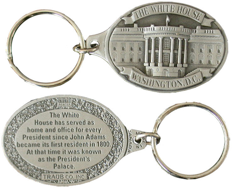 Key Ring Pewter DC White House