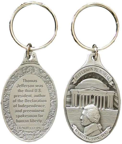 Key Ring Pewter DC Jefferson