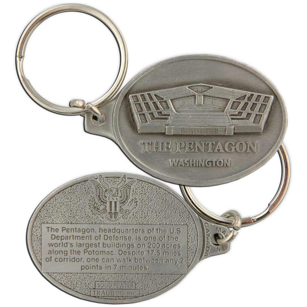 Key Ring Pewter DC Pentagon