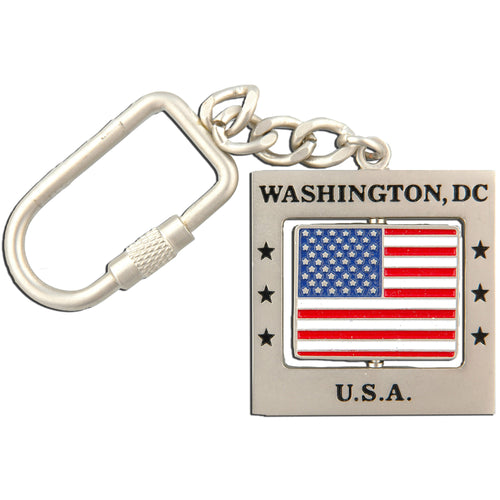 Key Ring Rotator DC USA Flag