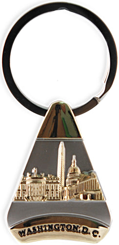 Key Ring Pewter Triangle Washington DC