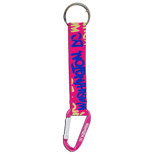 Key Ring Clip Washington DC NEON Fushcia Yellow Blue