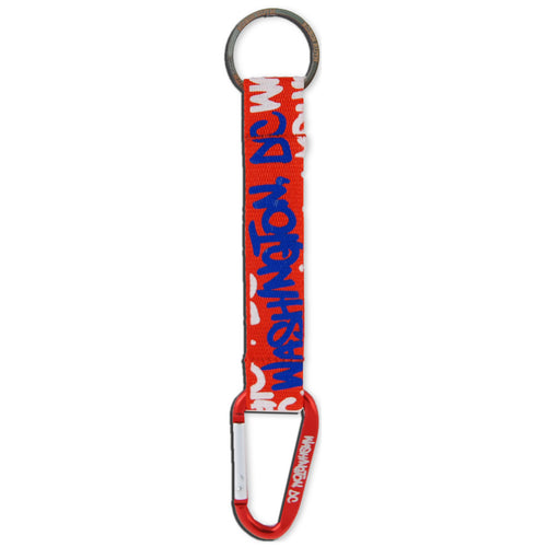 Key Ring Clip Washington DC NEON Red White Blue