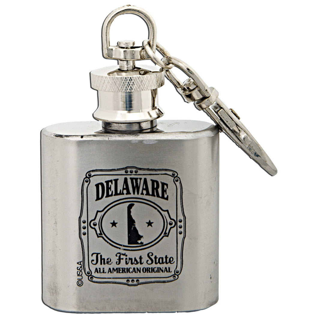 Key Ring Stainless Flask Delaware