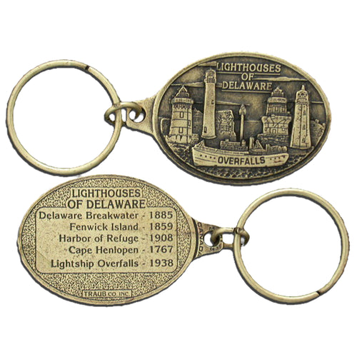 Key Ring Antique Delaware Lighthouses
