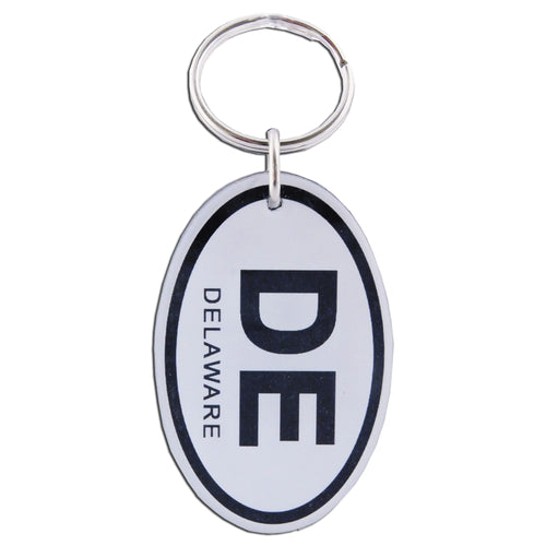 Key Ring Acrylic DE Euro Oval